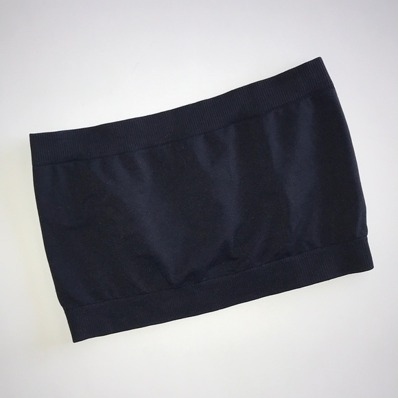 See You Monday NWOT Bandeau Bralette in Black - Picture 2 of 5